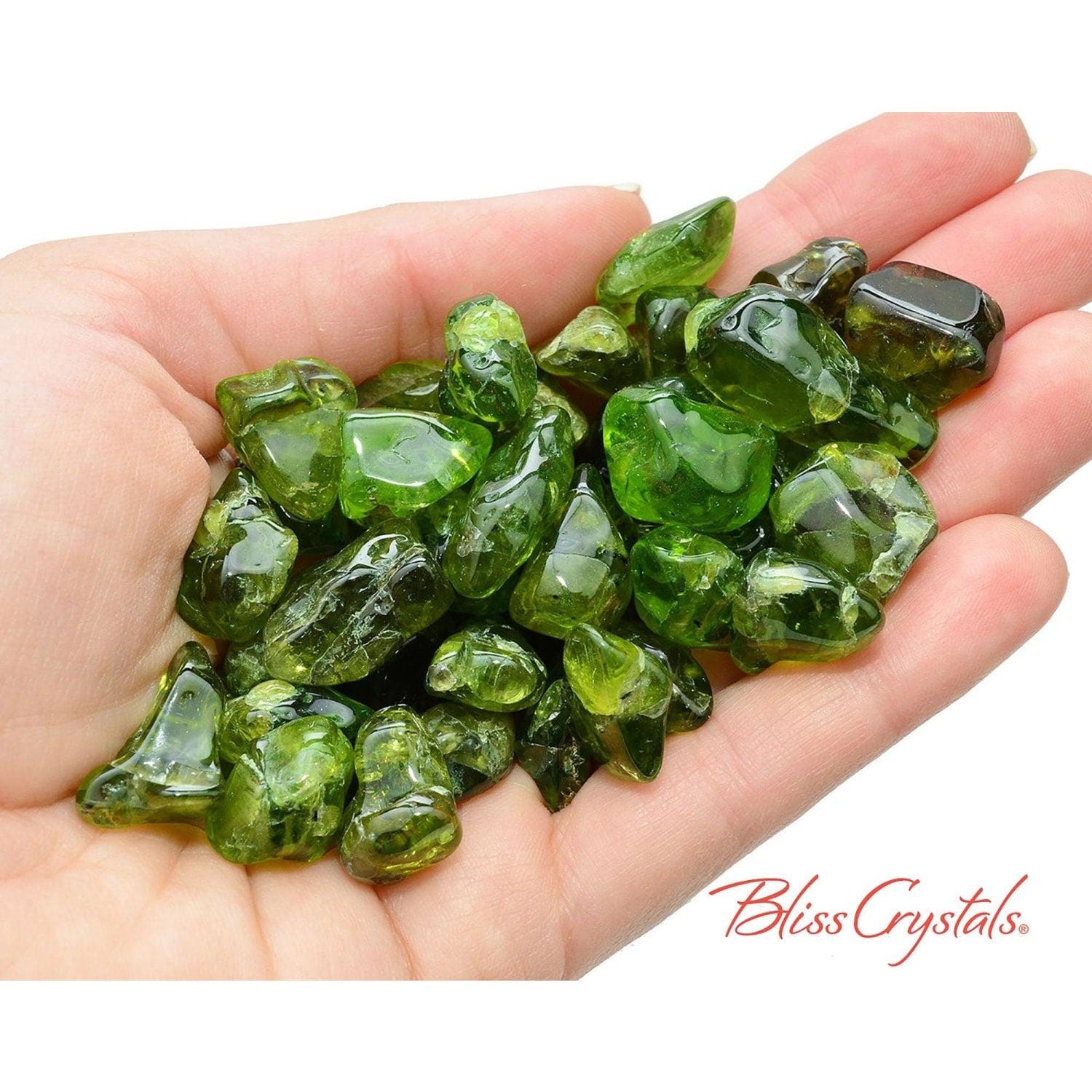 1 Peridot Tumbled Stone Choose Size Prosperity Love Good Fortune Jewelry And Craft #bc128