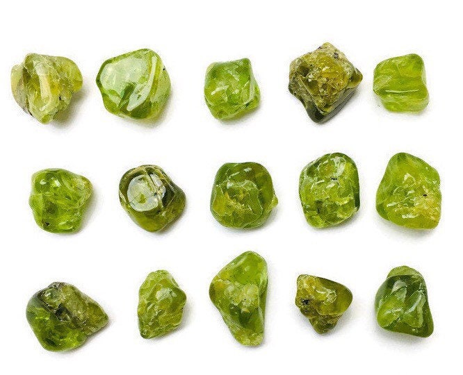 Arizona Peridot Crystal: Tumbled Green Gemstone Nugget (5-12 Mm)