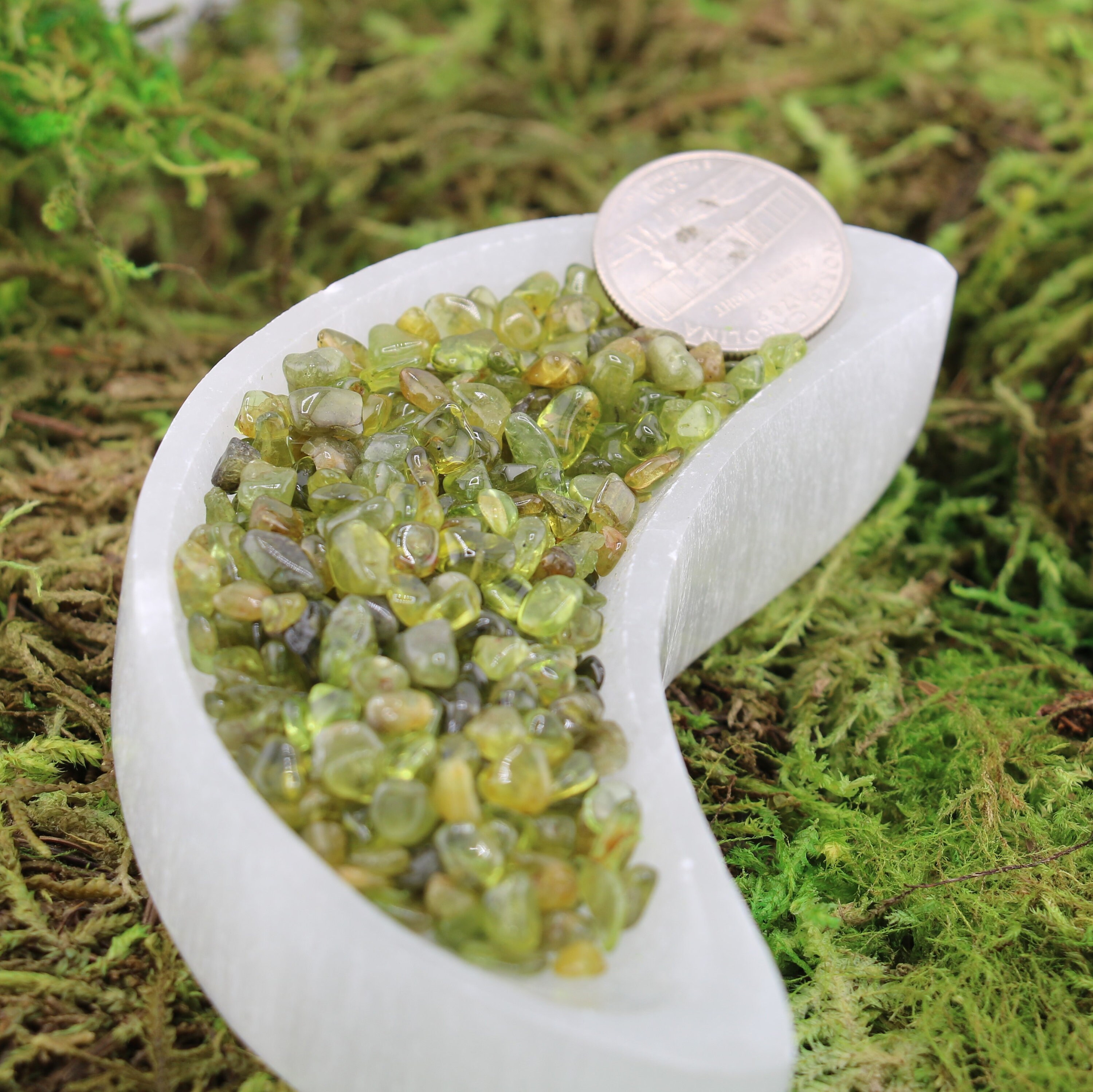 Peridot Polished And Tumbled Xsmall Pieces 2 Grams Per Bag Peridot Polished And Tumbled Xsmall Pieces 2 Grams Per Bag