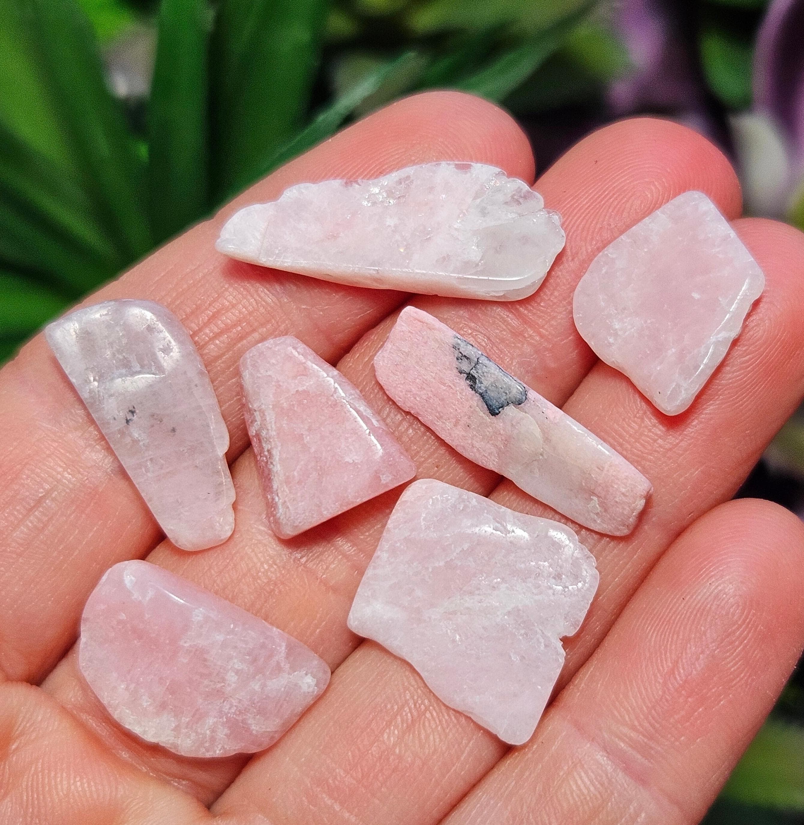 Pink Petalite Crystal Specimen: Polished Petalite Crystals