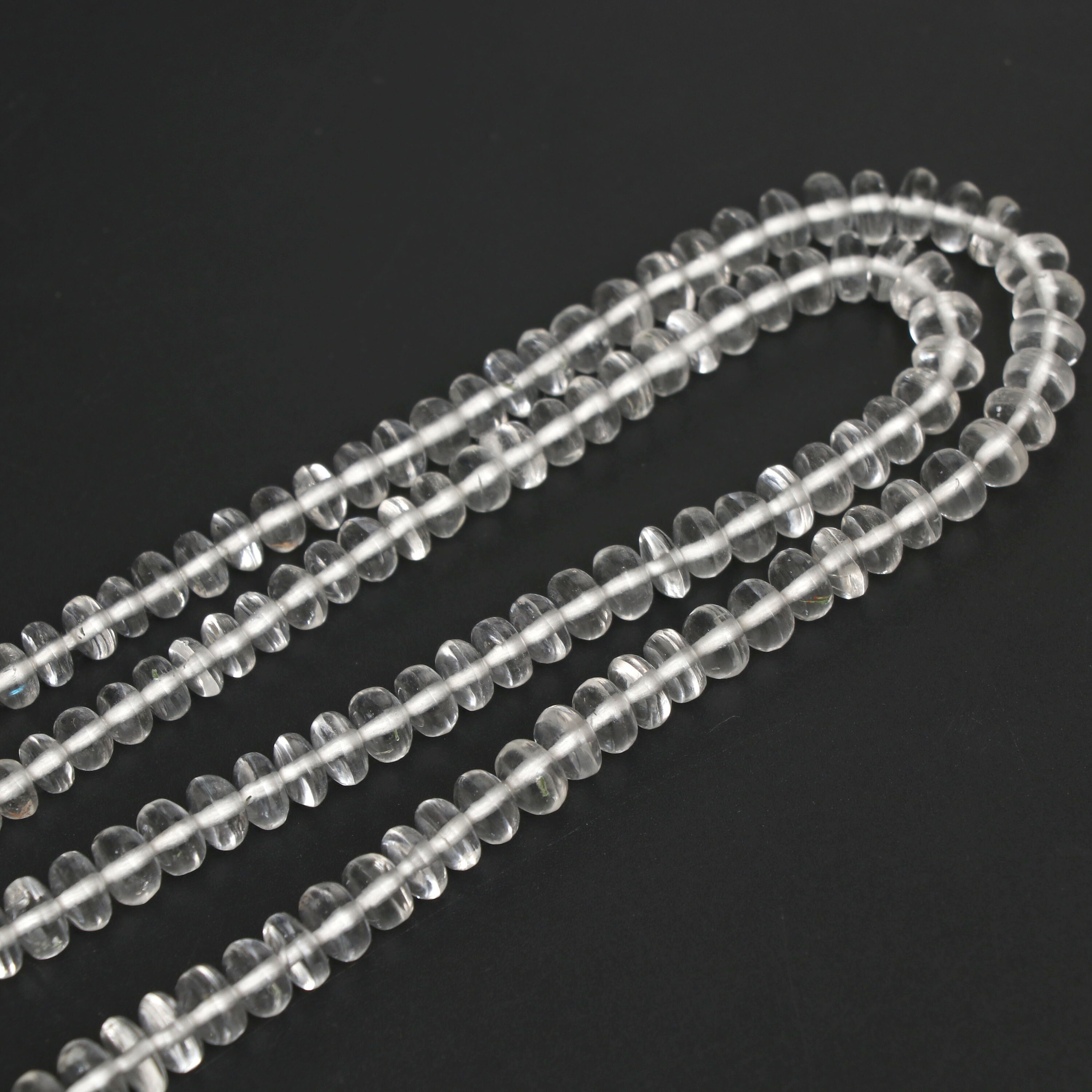 Natural Petalite Smooth Rondelle Beads, 4.5 Mm To 7.5 Mm, Petalite Rondelle Jewelry Making, 12.5 Inch Full Strand, Price Per Strand