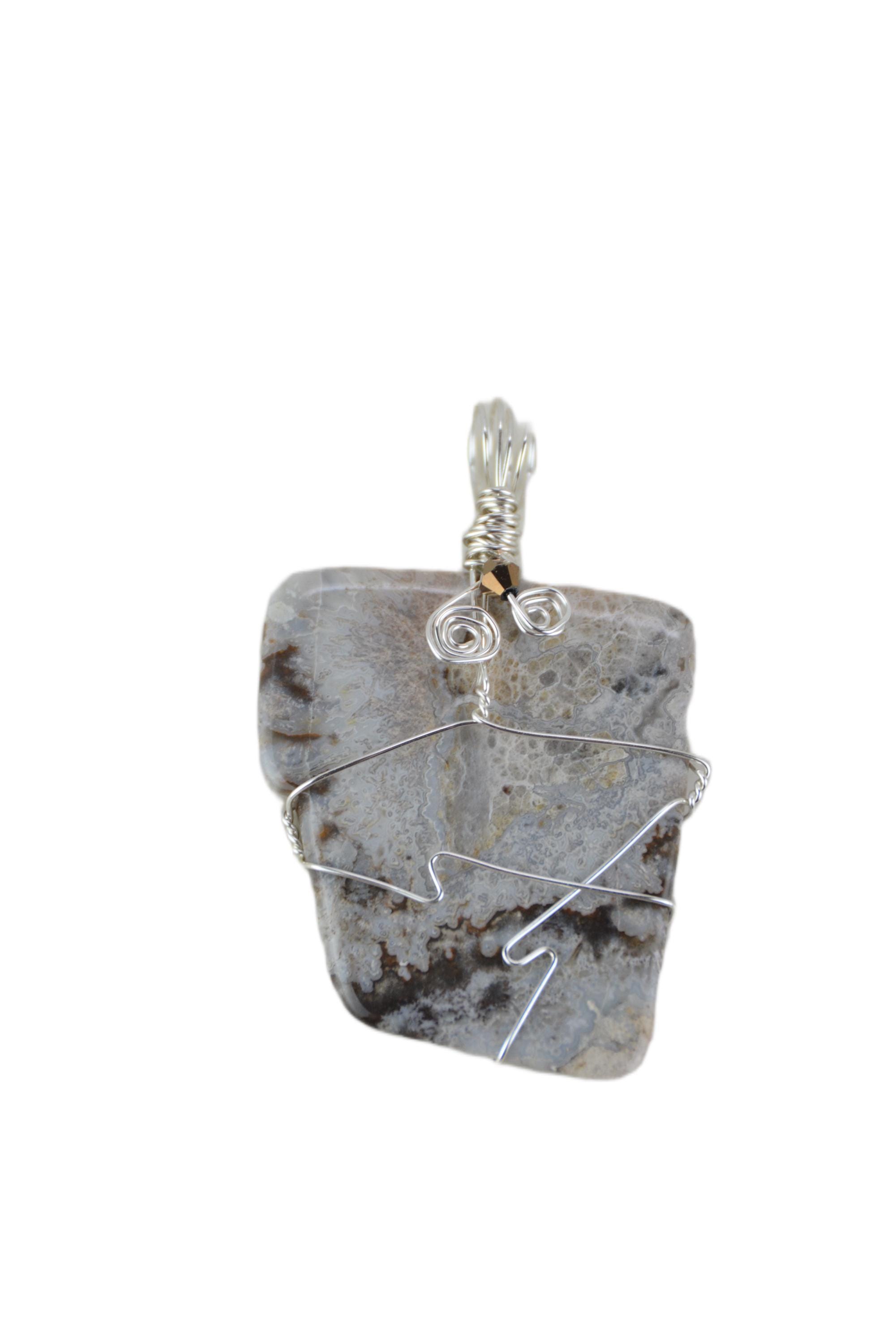 Petrified Wood Pendant Necklace