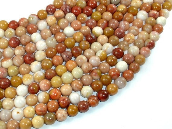 Petrified Wood, 6mm (6.5mm) Round Beads, 15.5 Inch, Full Strand, Approx 62 Beads, Hole 1mm, A Quality (355054007)