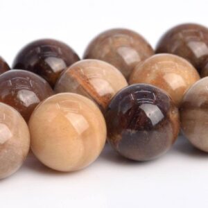 8MM Brown Petrified Wood Jasper Beads AAA Genuine Natural Gemstone Full Strand Round Beads 15.5" BULK LOT 1,3,5,10,50 (103671-946)