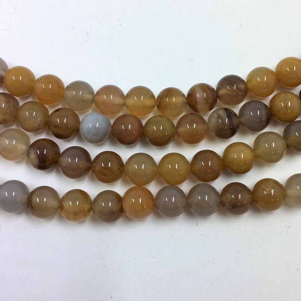 Petrified Wood Beads. 6mm Round Beads On 15 Inch Strand. Full Strand Of Aa/aaa Grade Beads, Roughly 60 Beads Per Strand. Wooden Agate Beads