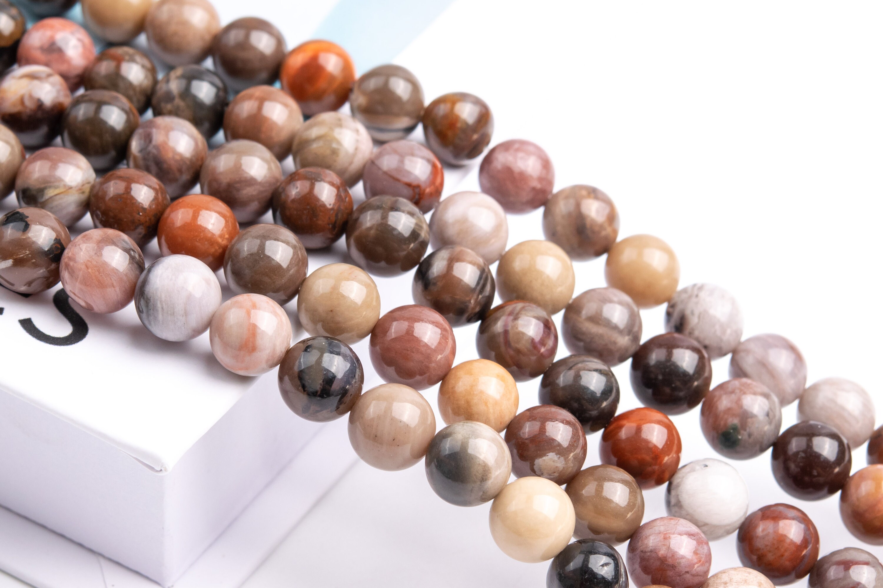 Natural Multicolor Petrified Wood Jasper Gemstone Grade Aaa Round 8mm Loose Beads Natural Multicolor Petrified Wood Jasper Gemstone Grade Aaa Round 8mm Loose Beads