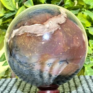 A+ Huge 200MM Petrified Wood Sphere: Metaphysical Stone, Reiki Healing, Home Decoration A+ Huge 200MM Petrified Wood Sphere: Metaphysical Stone, Reiki Healing, Home Decoration