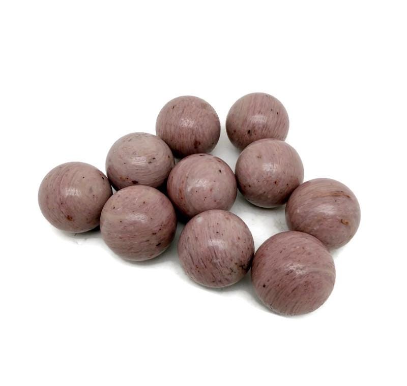 Pink Petrified Wood Sphere Stone – Crystal Ball - Healing Crystal Stones – Crystal Décor – 2cm - Sp1153