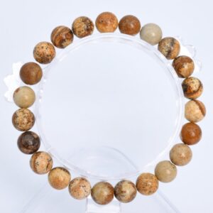 8MM Picture Jasper Beads Bracelet Grade AAA Genuine Natural Round Gemstone 7" BULK LOT 1,3,5,10 and 50 (106656h-1353) 8MM Picture Jasper Beads Bracelet Grade AAA Genuine Natural Round Gemstone 7" BULK LOT 1,3,5,10 and 50 (106656h-1353)