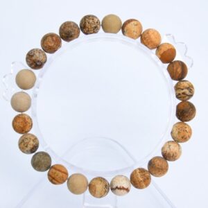 8MM Matte Picture Jasper Beads Bracelet Grade AAA Genuine Natural Round Gemstone 7" BULK LOT 1,3,5,10 and 50 (106778h-069) 8MM Matte Picture Jasper Beads Bracelet Grade AAA Genuine Natural Round Gemstone 7" BULK LOT 1,3,5,10 and 50 (106778h-069)
