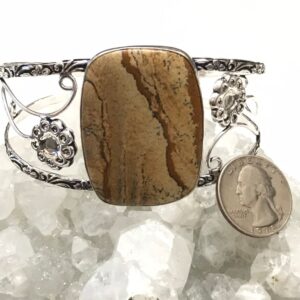 Picture Jasper Bangle or Arm Cuff Picture Jasper Bangle or Arm Cuff