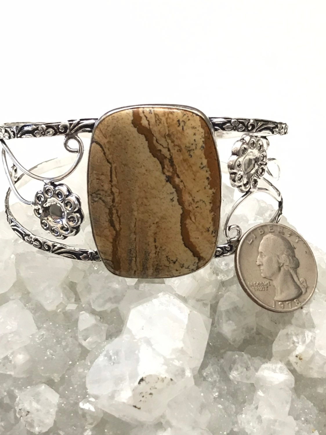 Picture Jasper Bangle Or Arm Cuff Picture Jasper Bangle Or Arm Cuff