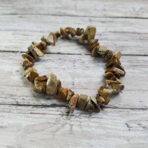 Picture Jasper Chip Stone Elastic Bracelet Picture Jasper Chip Stone Elastic Bracelet