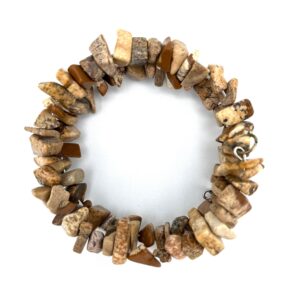 Picture Jasper Gemstone Chip Bracelet: Earth Tone Memory Wire Jewelry Picture Jasper Gemstone Chip Bracelet: Earth Tone Memory Wire Jewelry