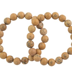 Natural Spotted Picture Jasper Bracelet Smooth Round Size 6mm and 8mm- Handmade In USA- approx. 7" Bracelet Crystal Bracelet Natural Spotted Picture Jasper Bracelet Smooth Round Size 6mm and 8mm- Handmade In USA- approx. 7" Bracelet Crystal Bracelet