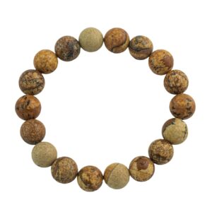 Picture Jasper Bracelet Round Size 6mm and 8mm Handmade In USA Natural Gemstone Crystal Bracelets - Handmade Jewelry - approx. 7" Picture Jasper Bracelet Round Size 6mm and 8mm Handmade In USA Natural Gemstone Crystal Bracelets - Handmade Jewelry - approx. 7"