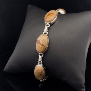 Sterling Silver Wildhorse Picture Jasper Bracelet Sterling Silver Wildhorse Picture Jasper Bracelet