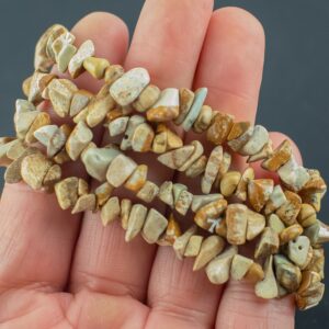 Picture Jasper Stretchy String Bracelet Natural Gemstone Crystal Bracelets Handmade Jewelry Bracelet Crystal Bracelet