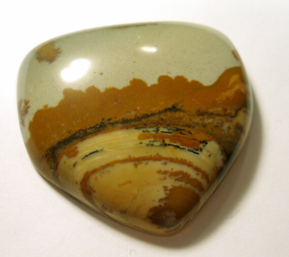 71.5 Carats Biggs Jasper Designer Cabochon Or Poker Card Protector Vintage Old Stock Oregon This Is A Nice Big Fat Picture Jasper Landscape