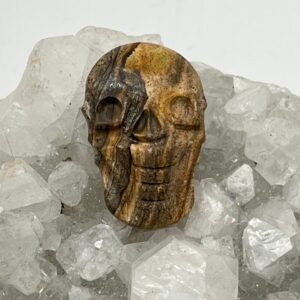 Picture Jasper Carved Skull Cabochon 46CT Picture Jasper Carved Skull Cabochon 46CT