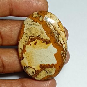 Picture Jasper Cabochon: Natural Gemstone, 46x32mm, 78cts.