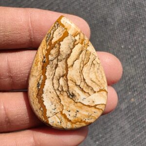 Picture Jasper Cabochon: Natural Gemstone, 46x33mm, 72cts.