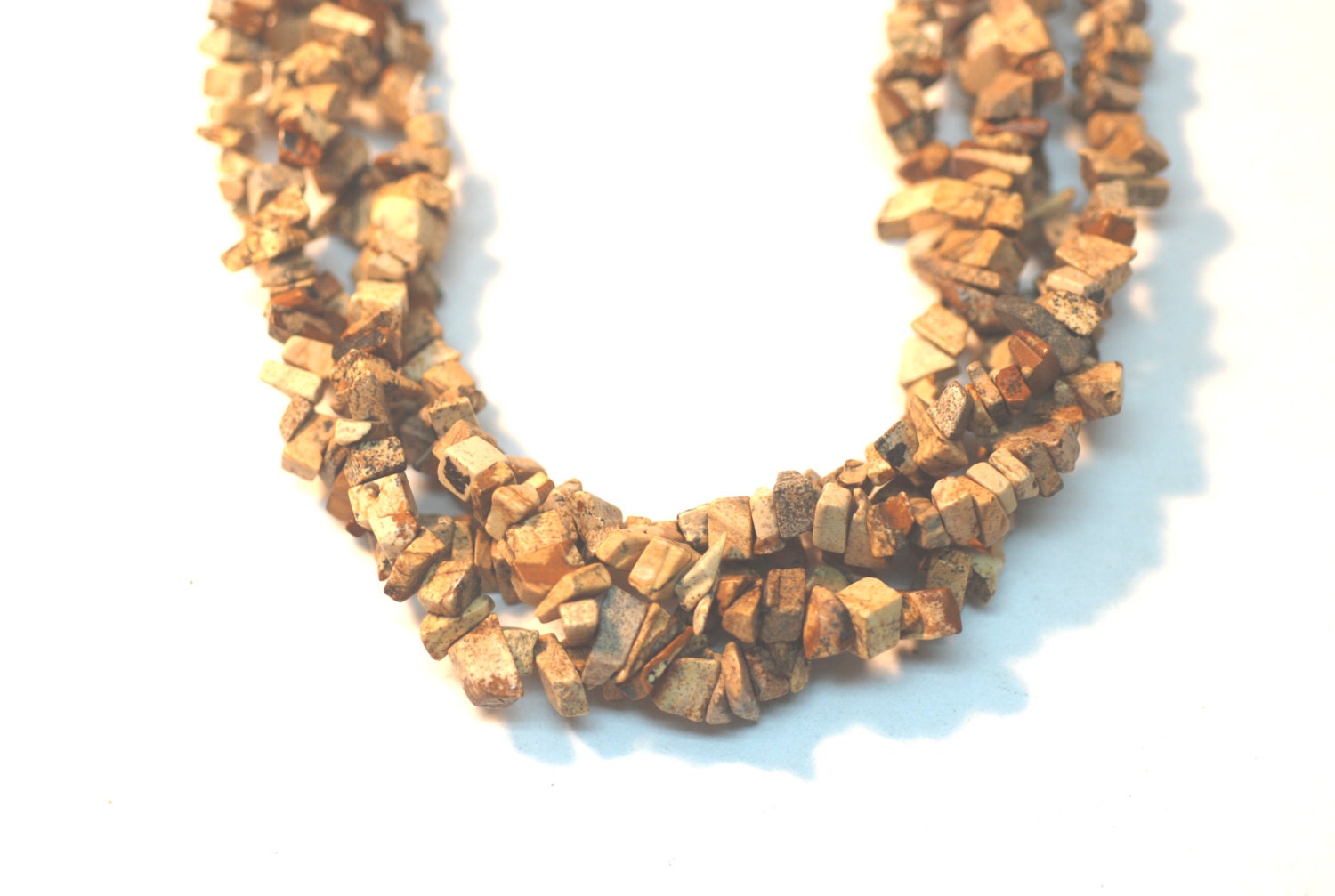 2 Strand Picture Jasper Chips 36" Long Each Std