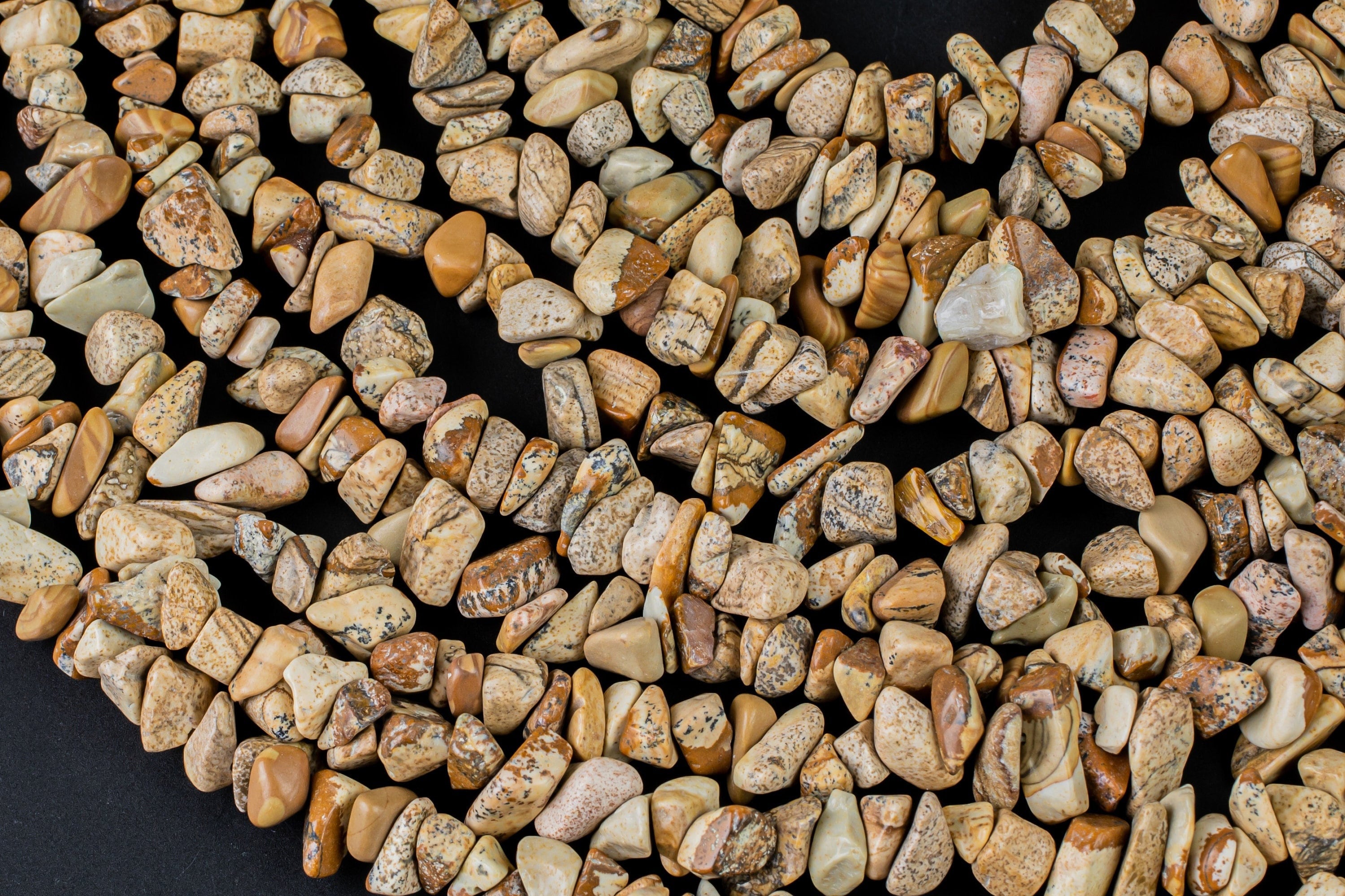 30"-32" Natural Picture Jasper Chips Beads 6mm - 8mm - 32 Inch Strand Gemstone Beads