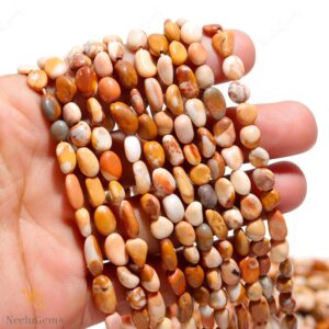 Aaa+ Picture Jasper Smooth Nugget Beads,natural Jasper Tiny Pebble Nugget Beads,13" Tumble Gemstone Beads For Handmade Jewelry