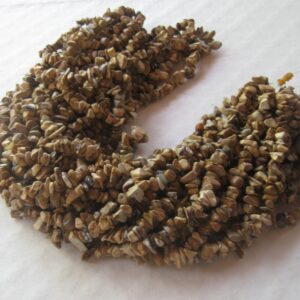 Picture Jasper Chip Beads, Endless Loop, Jewelry Making Beads, 32" 5-8mm (1)