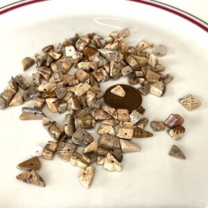 Picture Jasper, Brown Natural Earthly Hues, Gemstones for DIY Jewelry Designs, Bracelet Beads, Loose Chip Stone Beads, 100pc (PicJC)