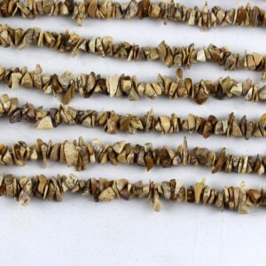 Picture Jasper Uncut Chips Nuggets Beads, 36 Inches Strand Beads, Rough Gemstone Beads