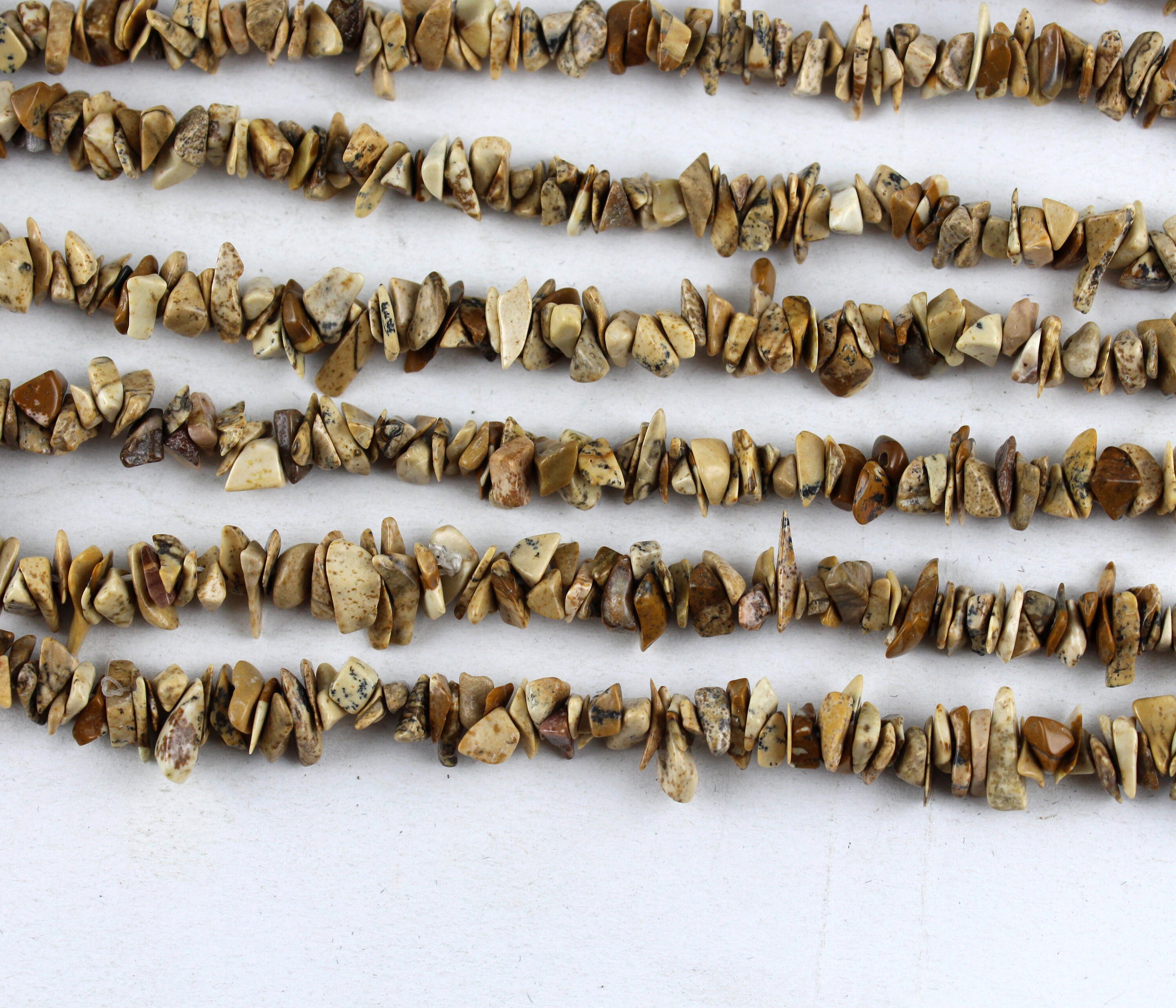 Picture Jasper Uncut Chips Nuggets Beads, 36 Inches Strand Beads, Rough Gemstone Beads