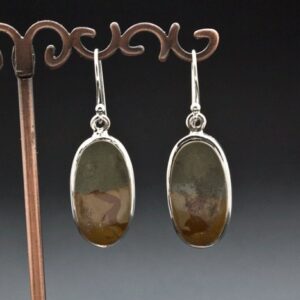 Sterling Silver Wildhorse Picture Jasper Earrings