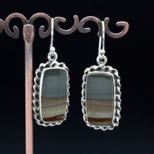 Sterling Silver Wildhorse Picture Jasper Earrings