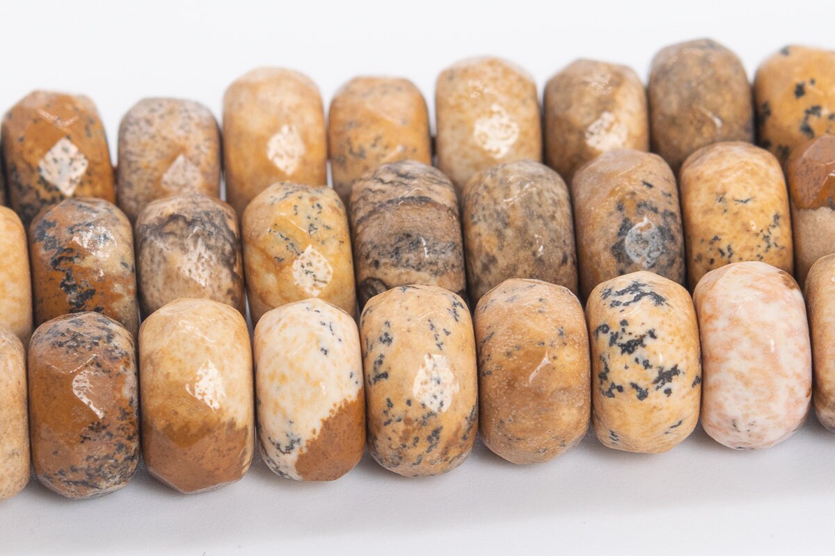10x6mm Brown Picture Jasper Beads Grade Aaa Genuine Natural Gemstone Faceted Rondelle Loose Beads 15" / 7.5" Bulk Lot Options (110553) 10x6mm Brown Picture Jasper Beads Grade Aaa Genuine Natural Gemstone Faceted Rondelle Loose Beads 15" / 7.5" Bulk Lot Options (110553)