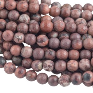 Natural Picture Jasper 6mm Faceted Round Beads 8mm Faceted Round Beads 10mm Matte Round Beads 15.5" Strand Gemstone Beads