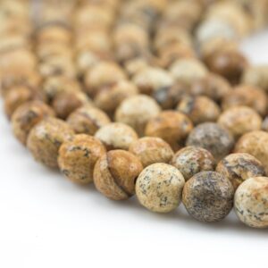 Natural Picture Jasper Faceted Round 4mm, 6mm, 8mm, 10mm, 12mm, 14mm Aaa Quality Gemstone Beads