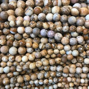 picture jasper faceted round 6mm 8mm 10mm 12mm--15 inch gemstone beads