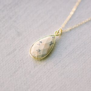 Picture Jasper Necklace • Picture Jasper Jewelry • picture jasper gemstone pendant •skin tone jewelry •light brown jasper •jasper gift ideas