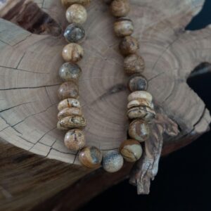 Natural Picture Jasper Necklace - 18”