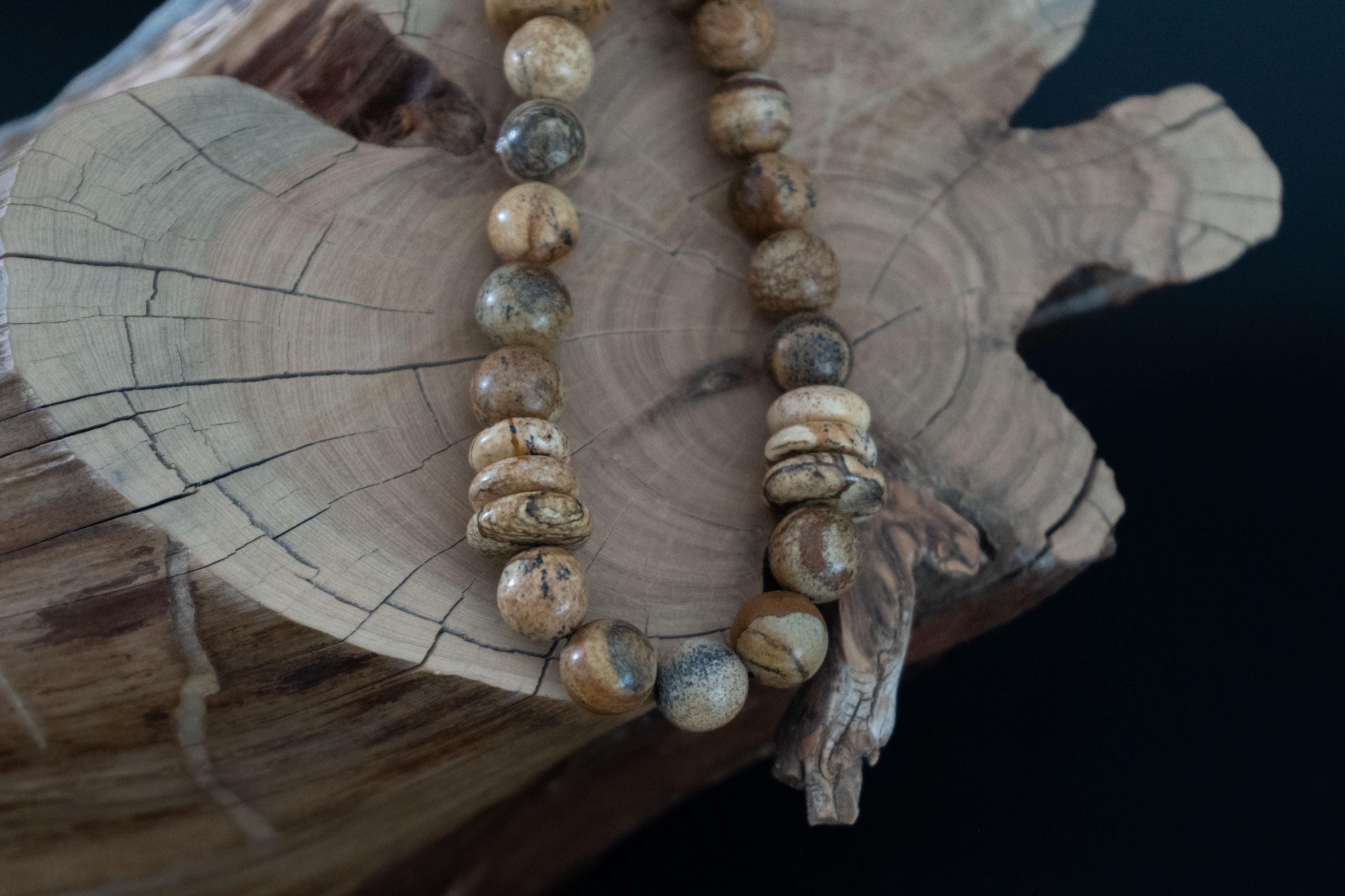 Natural Picture Jasper Necklace - 18”