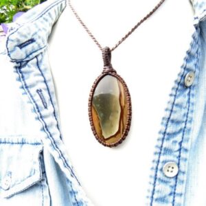 Polychrome Jasper necklace, polychrome jasper, picture jasper, jasper jewelry, macrame necklace, macrame jewelry, gift fir him, gift for her