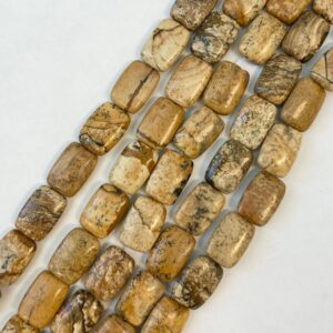 picture jasper 15x10x5mm rectangle gemstone beads -15.5 inch strand picture jasper 15x10x5mm rectangle gemstone beads -15.5 inch strand