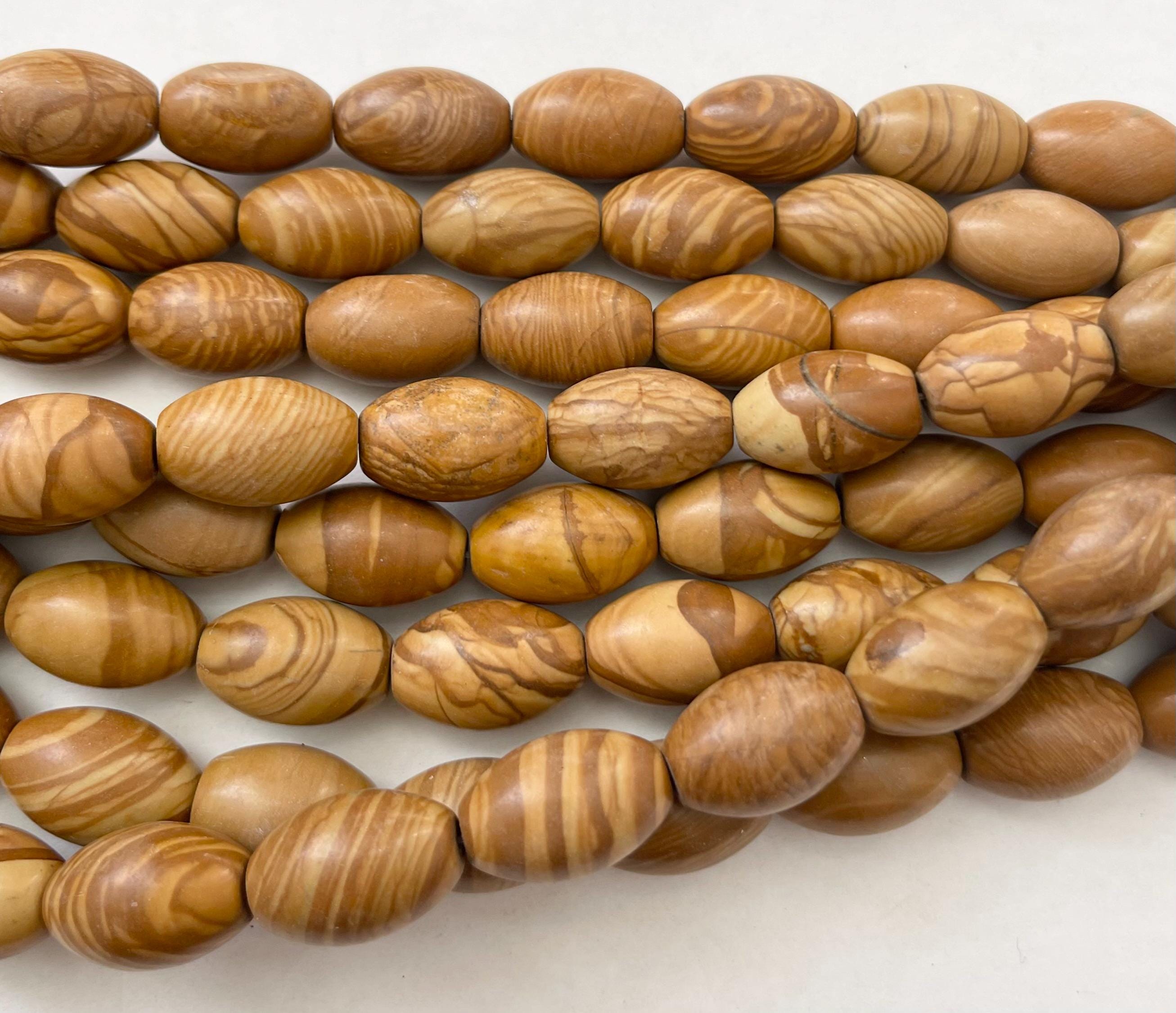 Picture Jasper 18x12mm Oval Gemstone Beads--15.5 Inch Strand