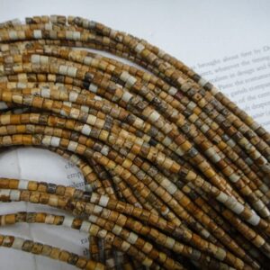 4mm Picture Jasper Heishi Beads, 15.5 Inch