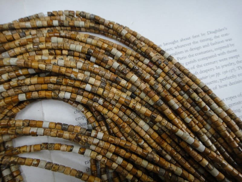 4mm Picture Jasper Heishi Beads, 15.5 Inch