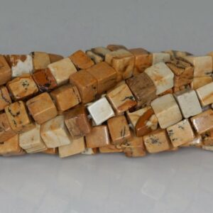 5mm Picture Jasper Gemstone Square Cube Loose Beads 15 Inch Full Strand (90182176-a113) 5mm Picture Jasper Gemstone Square Cube Loose Beads 15 Inch Full Strand (90182176-a113)