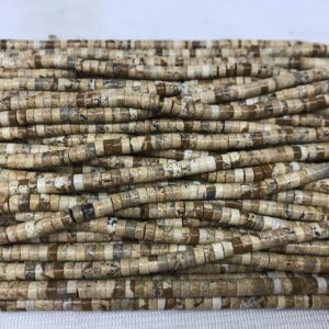 Picture Jasper Heishi 3-4mm, 15-Inch Brown Landscape Beads Strand for Bracelet or Necklace Making, for Jewelry Makers,Beaders & DIY Crafters Picture Jasper Heishi 3-4mm, 15-Inch Brown Landscape Beads Strand for Bracelet or Necklace Making, for Jewelry Makers,Beaders & DIY Crafters