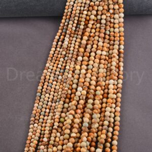 Matte Stone Beads For Diy Jewelry Making Natural Frosted Picture Jasper Semi Precious Stone Beads Strand Online Supplies Matte Stone Beads For Diy Jewelry Making Natural Frosted Picture Jasper Semi Precious Stone Beads Strand Online Supplies